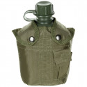 ASV armijas plastmasas pudele OL zaļš  apvalkā,1L