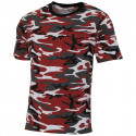 T-Shirt, "Streetstyle", red-camo, 140-145 g/m² T - krekls ar īsām piedurknēm