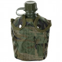 ASV armijas plastmasas pudele woodland apvalkā,1L